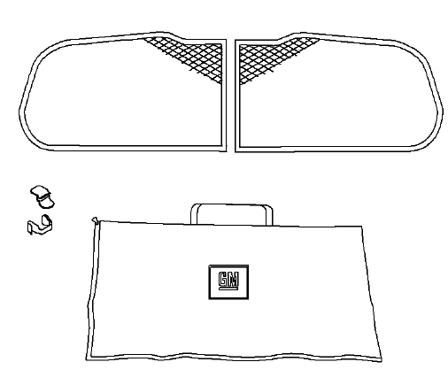 Osłona przeciwsłoneczna szyby tył ASTRA J (IV) hatchback